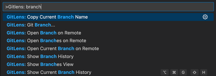 commandpalette gitlens